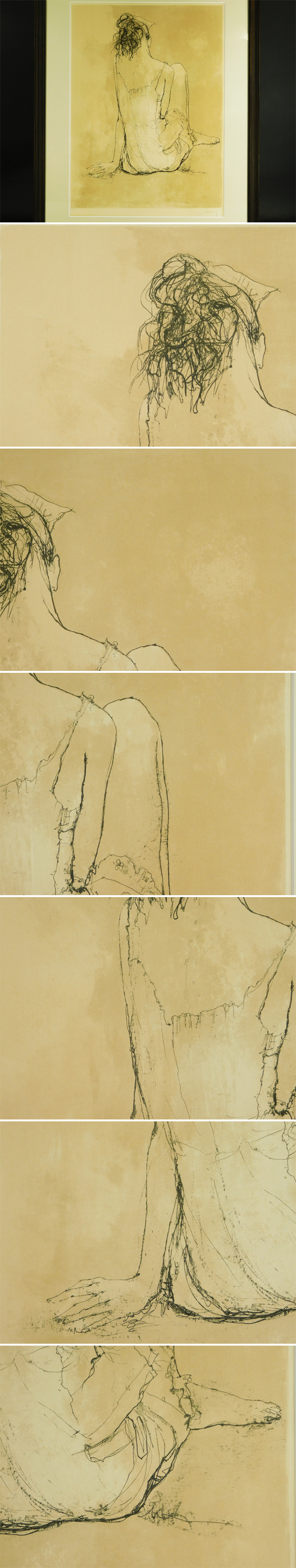 ちろさま専用 ジャンセン「後ろ姿のバレリーナ」 リトグラフ 直筆